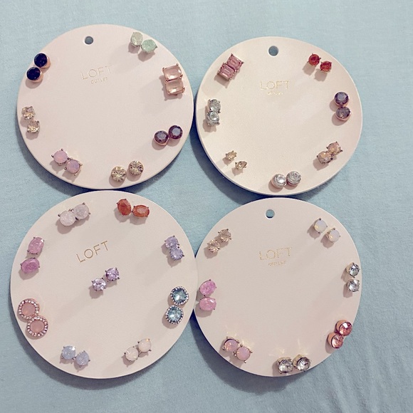 LOFT Jewelry Loft Stud Earring Sets 3 Total Pairs Poshmark